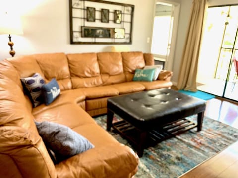 Leather sectional  