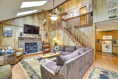 Pocono Lake Vacation Rental | 3BR | 2BA | Stairs Required | 1,720 Sq Ft