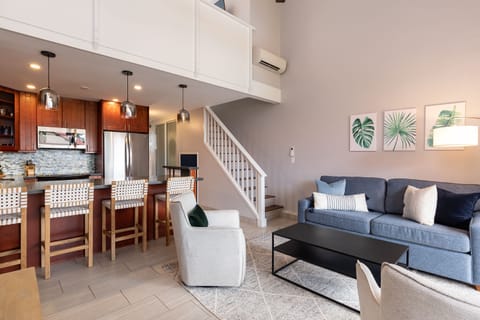 Stairs to the second master bedroom suite.