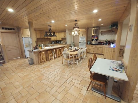 Kitchen and dining area