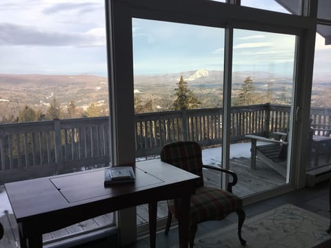 Living Room and Deck on Second Floor 