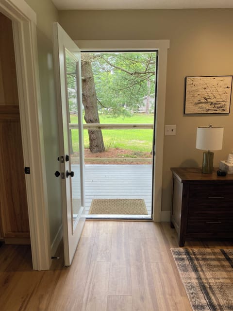 Door from main floor bedroom to ramp (not ADA compliant)