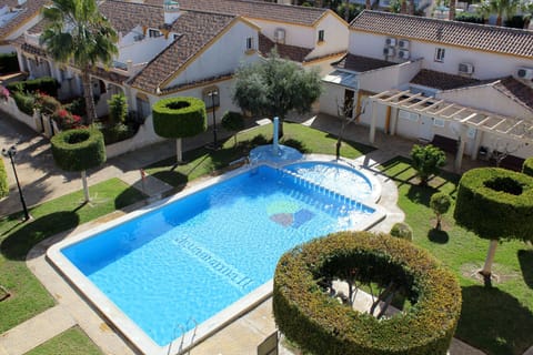 Communal pool just outside of the door!