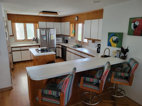View of Kitchen as seen from dining room