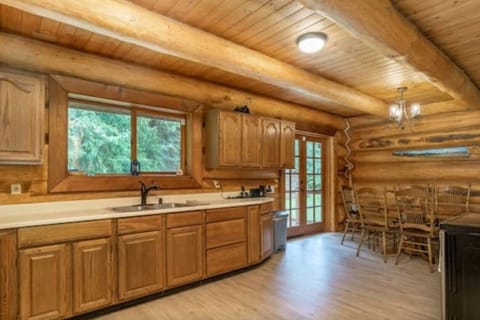 Another view of kitchen and dining room 