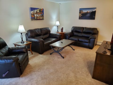 KP101APT3 - Living Room with Roku TV in Guest Mode