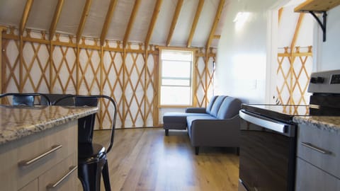 Comfortable seating area in living room