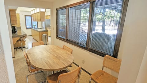 From the nook looking at the kitchen