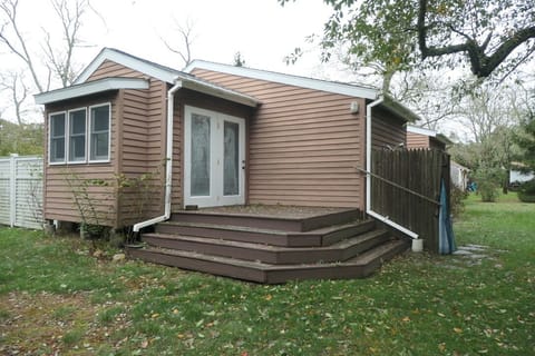 Back deck and outdoor shower