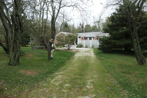 Front driveway, parking for 5 cars