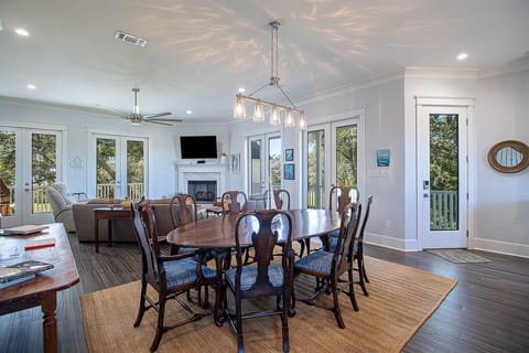 Dining seats for 8. Living area opens to large wrap around balcony
 