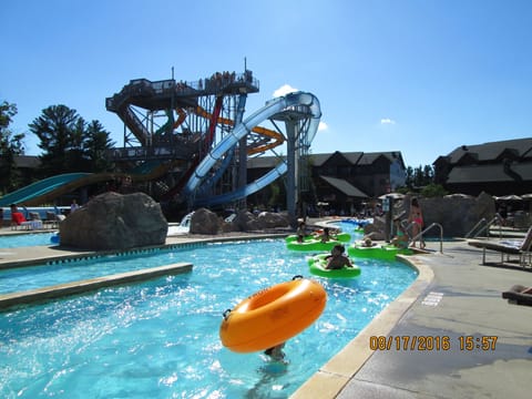 Summer fun in ONE of 6  pools at the resort!