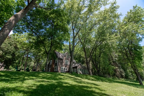 View of the cottage from the lakeshore