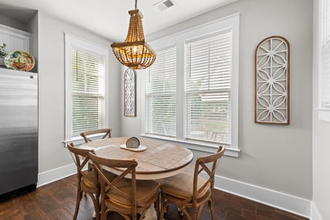 Sit down to a home cooked meal as a family.