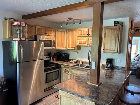 Kitchen! Bring your popcorn for the popcorn maker!