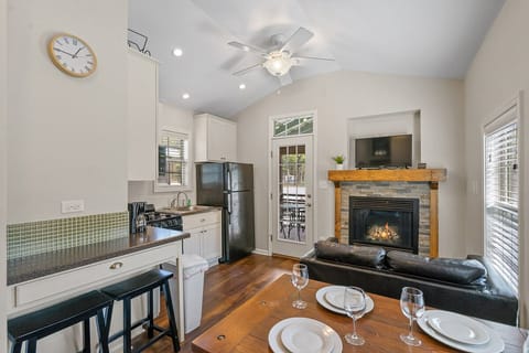 Algonquin cottage living area/kitchen