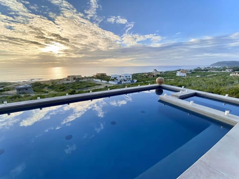 A pool with a view.
