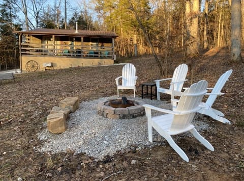 Enjoy a drink and/or make some s’mores while watching the fire and relaxing 