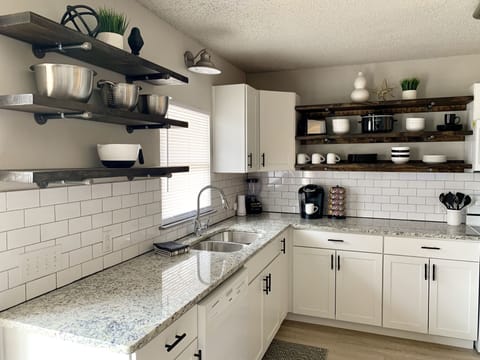 Ample counter space for food prep