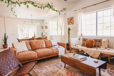 Relax in our living. Watch TV, listen to records, play games, or read a book