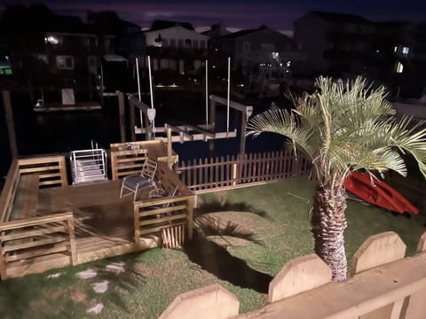 Night view of dock