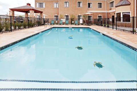 Take a dip in the outdoor pool.