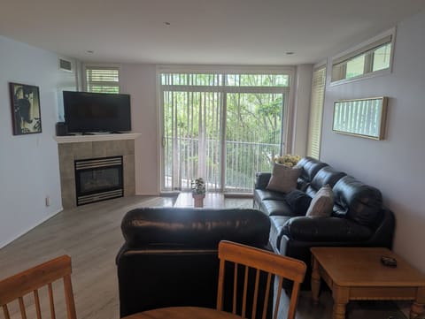 Here is the living area for suite DB204.