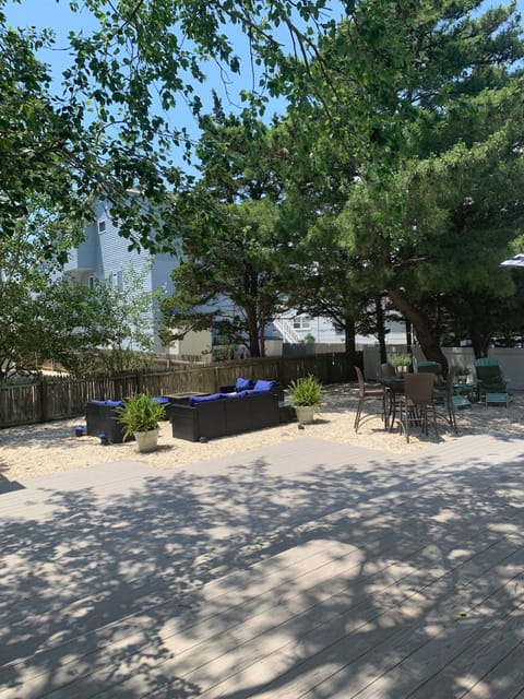 Outdoor space with seating area