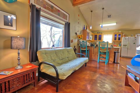 A futon bed is also available for extra guests