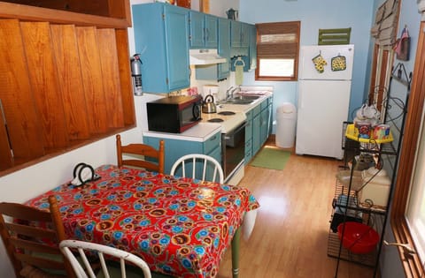 Kitchen with microwave, stove, oven, and dishwasher