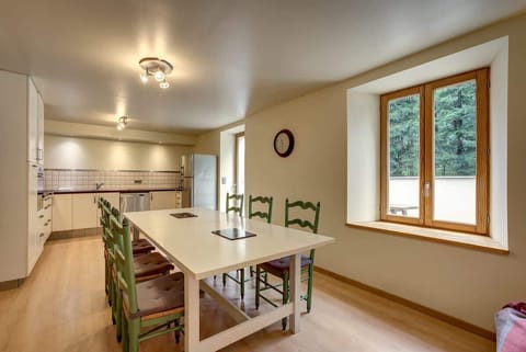 Large fully fitted kitchen and dining area 