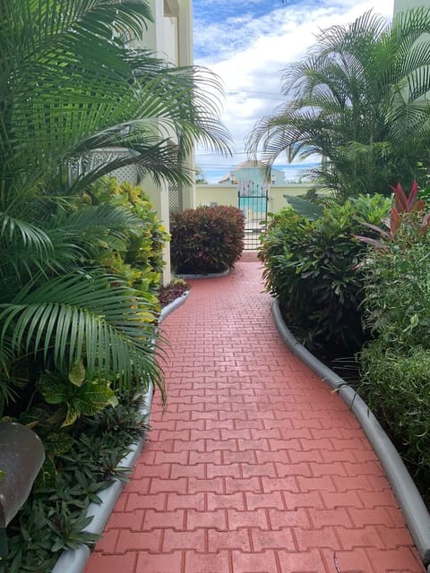 Main entrance with security gate
