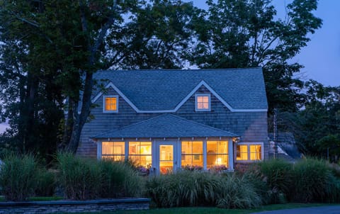 House at dusk
