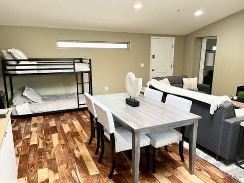 Updated Living Room as of 12/31/22 - New Dining Room Table and Twin Bunk Bed