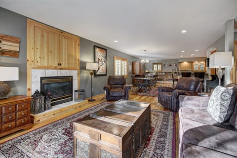 cozy fireplace