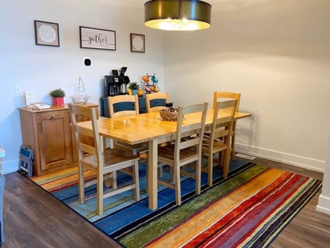 Dining table - additional seating for 8