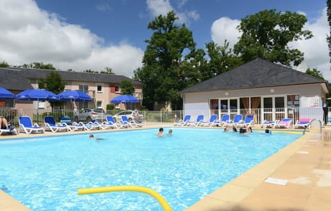Cool off in the outdoor pool from mid-May.