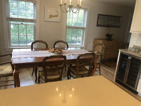 Dining room and wet bar
