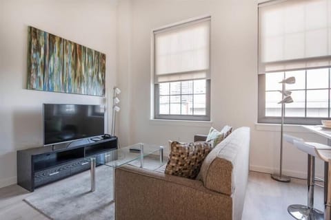Downtown/South End Boston Studio Living Room