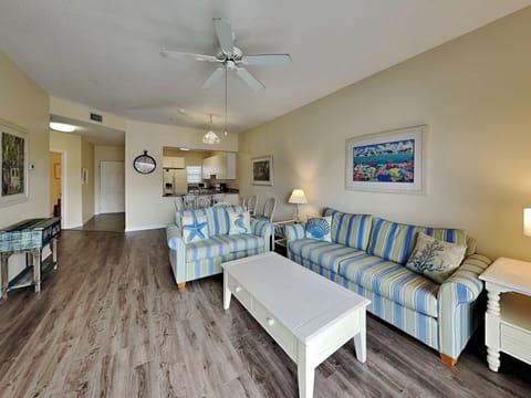 Living Room - Balcony Access, Ocean Views, Sleeper Sofa + TV