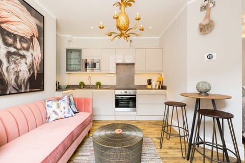 View of living / kitchen / dining