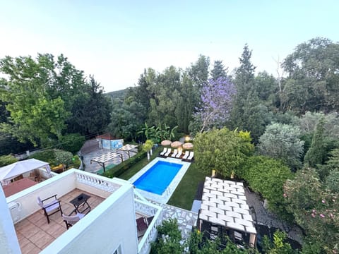 Panoramic view from balcony