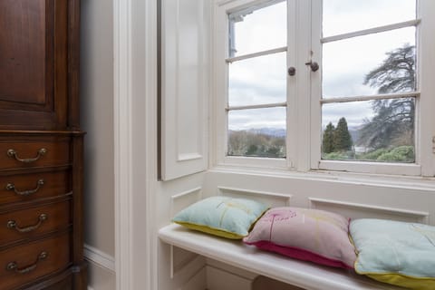 Bedroom 1, with view to the Langdales