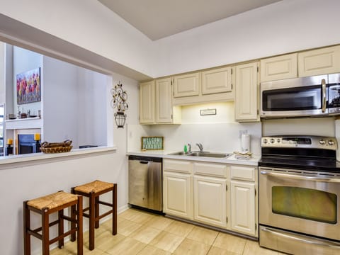 Fully Equipped Kitchen with Stainless Steel Appliances