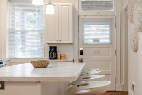 Brew up a fresh pot of coffee each morning at the coffee bar