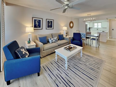 Living Room - Sleeper Sofa + TV