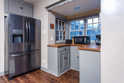Kitchen with modern appliances and coffee nook