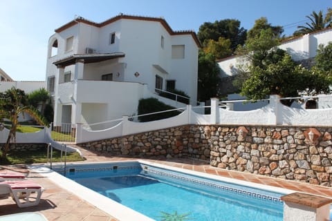View of villa from pool area