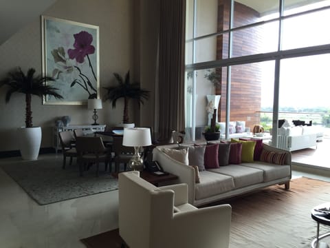 Beautiful living area in the Loft.