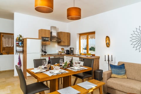Dining area with kitchen